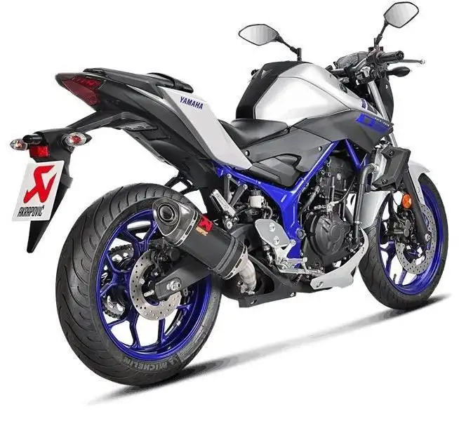 Terminale di scarico Akrapovic omologato in carbonio per Yamaha MT-03 16-20