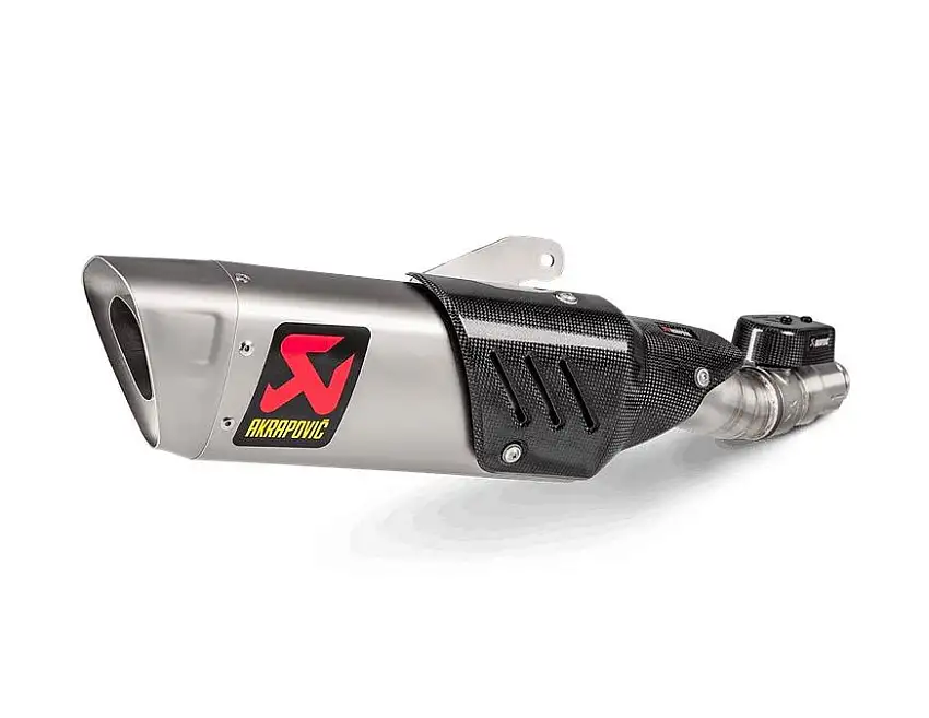 Terminale di scarico Akrapovic omologato in titanio per Yamaha R6 17-24