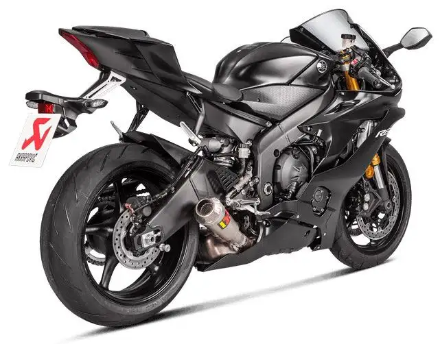 Terminale di scarico Akrapovic non omologato in titanio per Yamaha R6 17-24