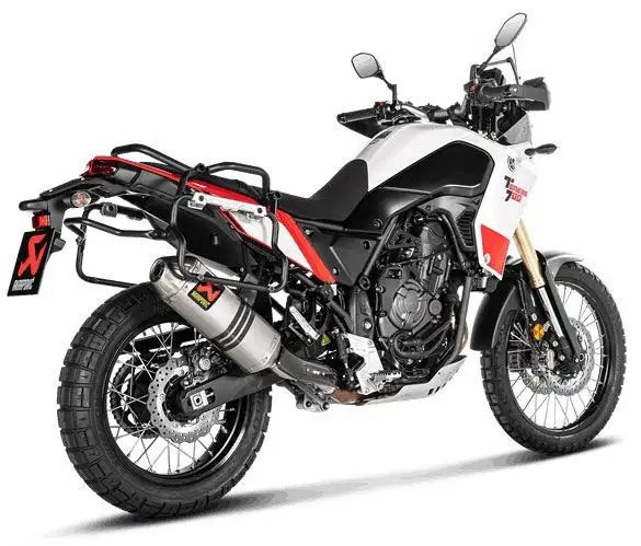 Terminale di scarico Akrapovic omologato Euro 4 in titanio per Yamaha Ténéré 700 19-20