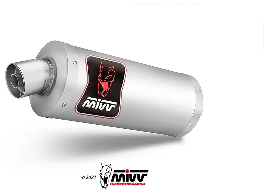 Terminale di scarico alto Mivv DAKAR omologato inox per Royal Enfield Himalayan 410 21-23