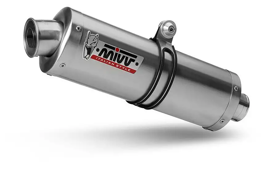 Terminale di scarico alto Mivv OVAL omologato inox per Kawasaki ZX-6R 636 03-04