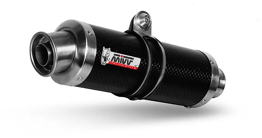 Terminale di scarico basso Mivv GP omologato carbonio per Triumph Speed Triple 1050 S 16-17