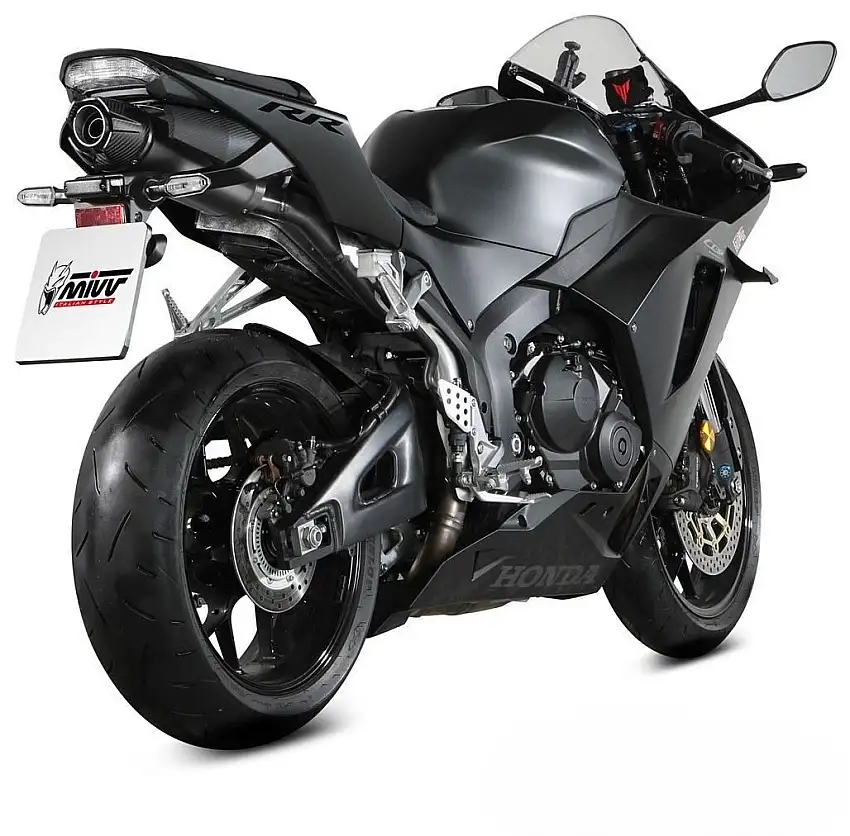 Terminale di scarico Mivv AK-1 omologato titanio con fondello in carbonio per Honda CBR 600 RR 24-25