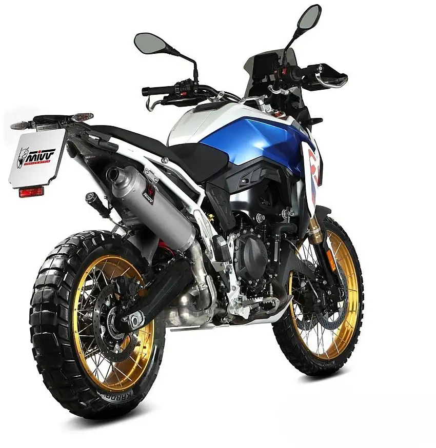 Terminale di scarico Mivv DAKAR omologato inox per BMW F 900 GS 24-25