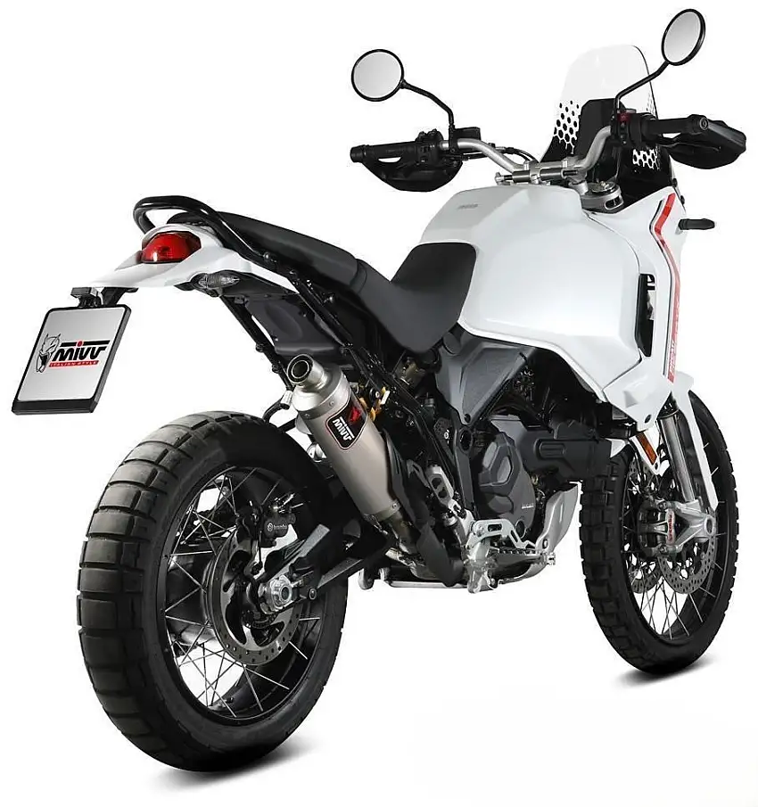 Terminale di scarico Mivv DAKAR omologato titanio per Ducati Desert X 22-25