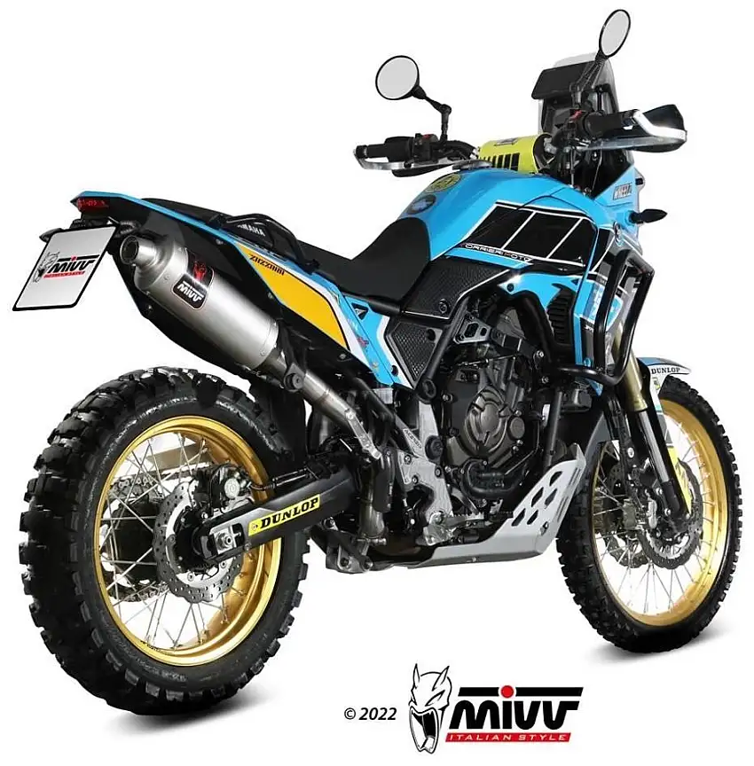 Terminale di scarico Mivv DAKAR omologato inox per Yamaha Ténéré 700 19-25