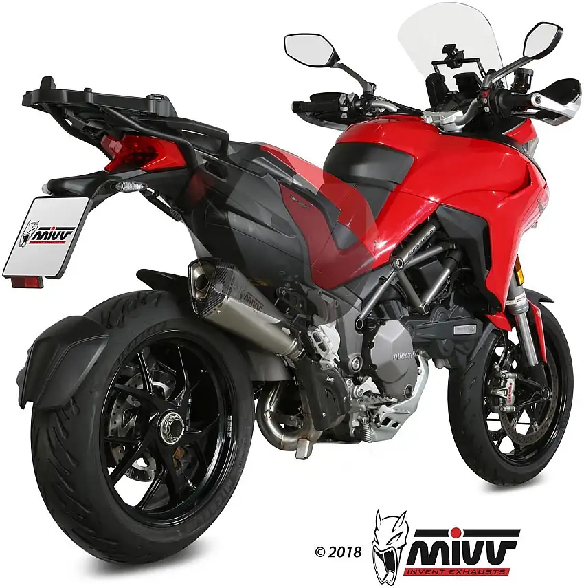 Terminale di scarico Mivv DELTA RACE non omologato inox per Ducati Multistrada 1200 15-17