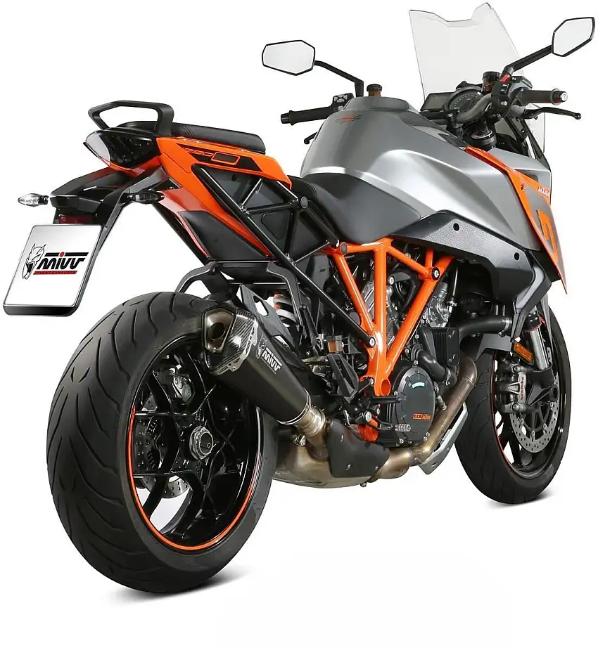 Terminale di scarico Mivv DELTA RACE omologato inox nero per KTM 1290 Super Duke GT 16-24