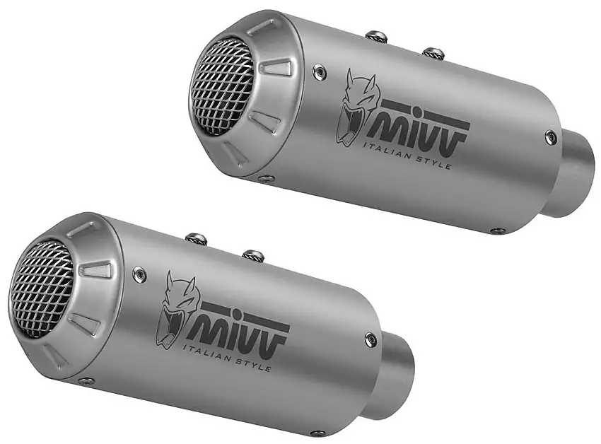Terminali di scarico Mivv MK3 omologati inox per KTM 1290 Super Duke 14-19 (COPPIA)