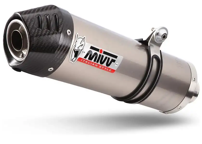 Terminale di scarico Mivv OVAL omologato titanio per Triumph Tiger 900 21-23