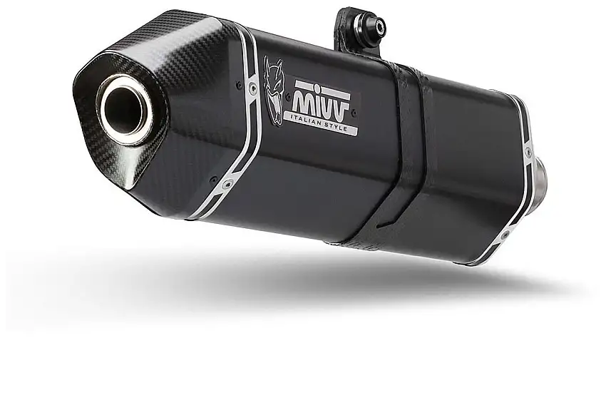 Terminale di scarico Mivv SPEED EDGE omologato inox nero per BMW F 800 GS 24-25