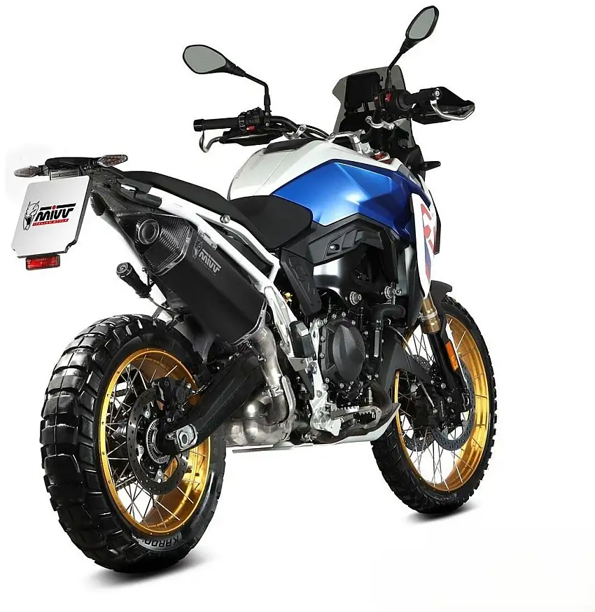 Terminale di scarico Mivv SPEED EDGE omologato inox nero per BMW F 900 GS 24-25