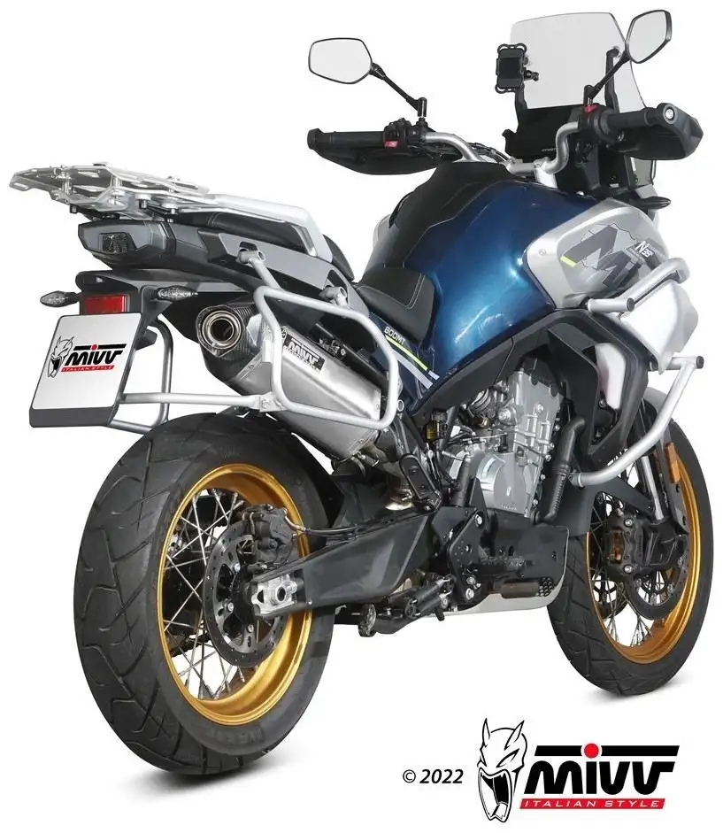 Terminale di scarico Mivv SPEED EDGE omologato inox per CFMoto 800 MT Sport 22-25