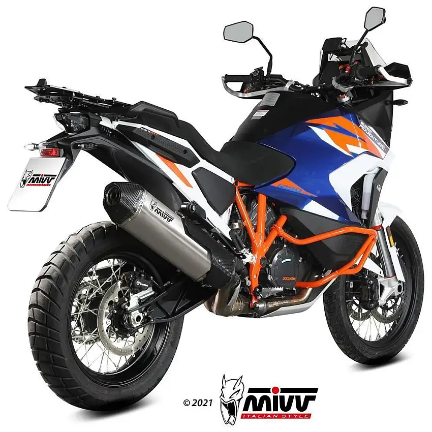 Terminale di scarico Mivv SPEED EDGE omologato titanio per KTM 1290 Super Adventure R 21-24