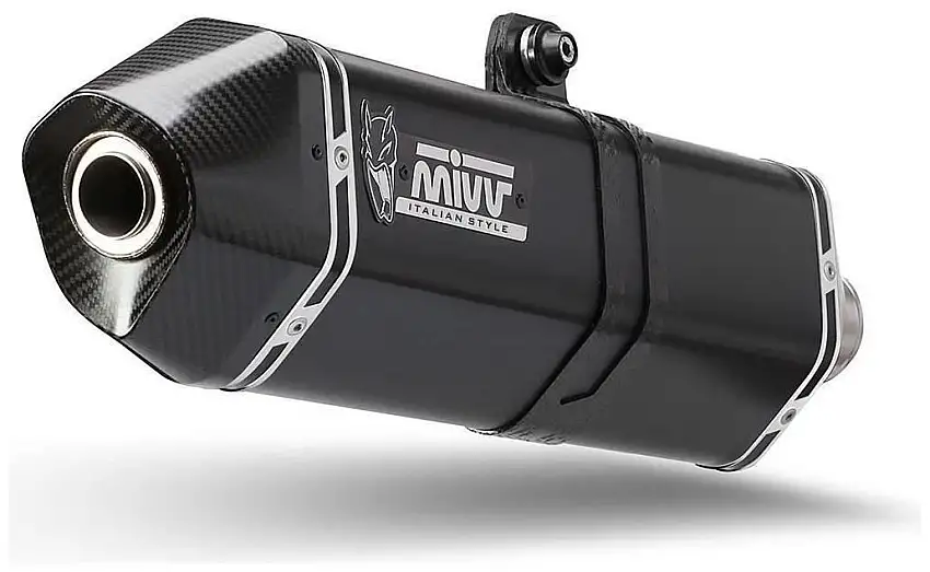 Terminale di scarico Mivv SPEED EDGE omologato inox nero per KTM 790 Adventure R 19-25