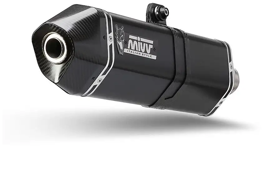 Terminale di scarico Mivv SPEED EDGE omologato inox nero per Triumph Tiger 900 21-23