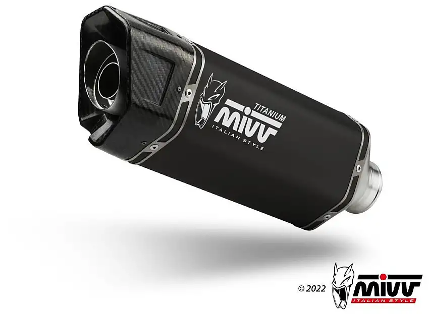 Terminale di scarico Mivv SR-1 omologato Titanio nero per Aprilia RSV4 1100 21-24