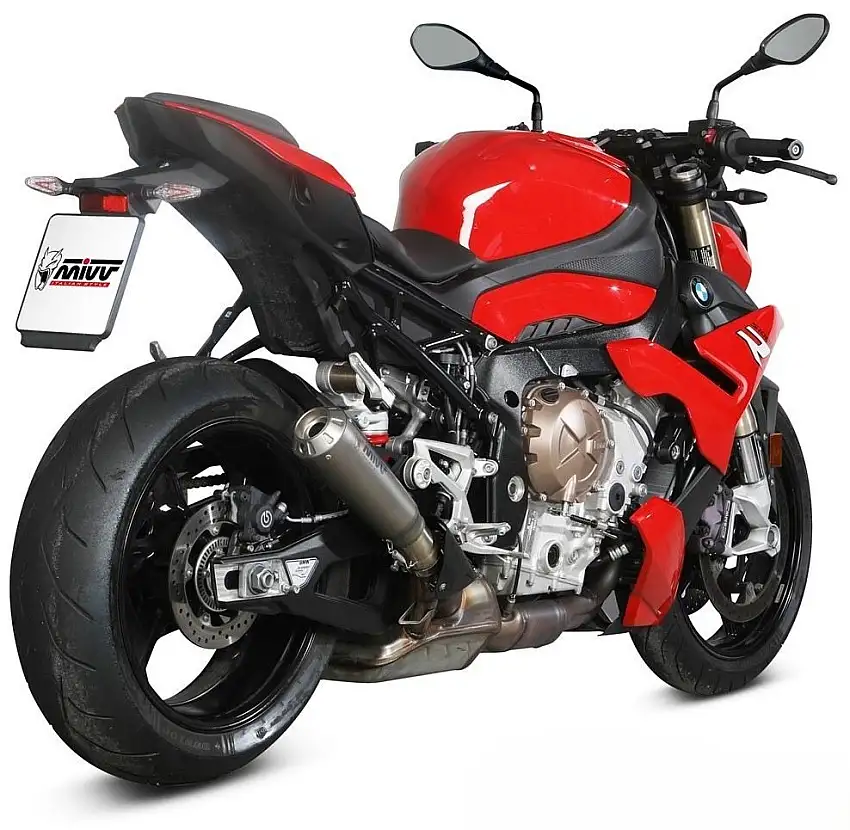 Terminale di scarico Mivv X-M1 omologato titanio per BMW S 1000 R 21-25