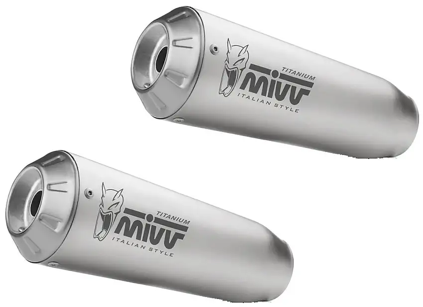 Terminali di scarico Mivv X-M1 non omologati titanio per Ducati Streetfighter V4 20-22 (COPPIA)