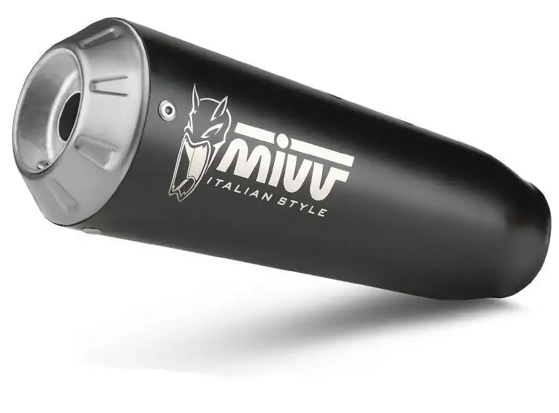 Terminale di scarico Mivv X-M1 omologato inox nero per KTM 125 Duke 21-23