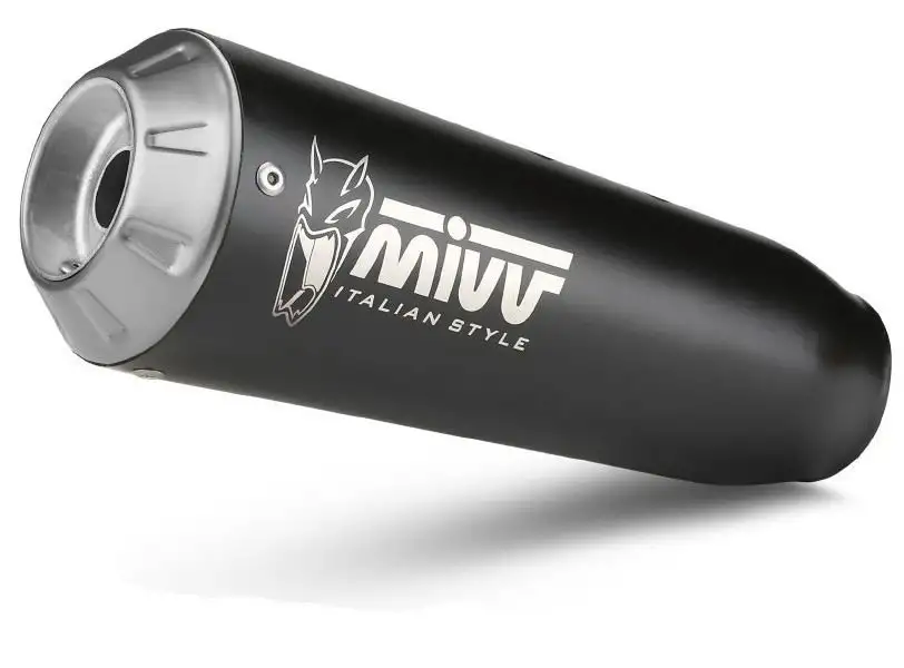 Terminale di scarico Mivv X-M1 omologato inox nero per zontes zt 350 gk 22-25