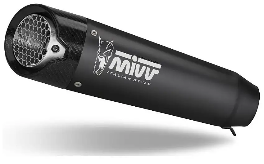 Terminale di scarico Mivv X-M5 non omologato inox nero per Triumph Speed Triple 1050 R 18-20