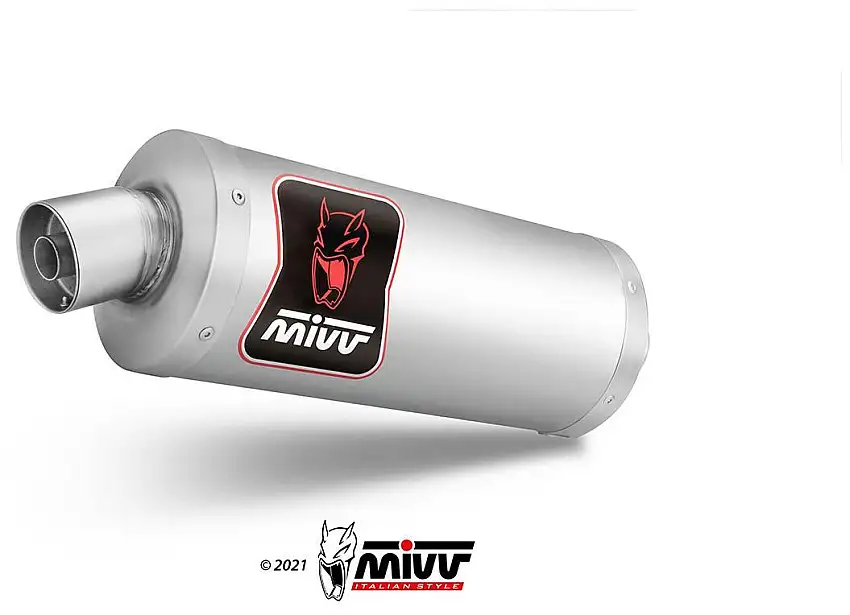 Terminale di scarico Mivv DAKAR omologato inox per Honda Africa Twin CRF 1100 L 20-23