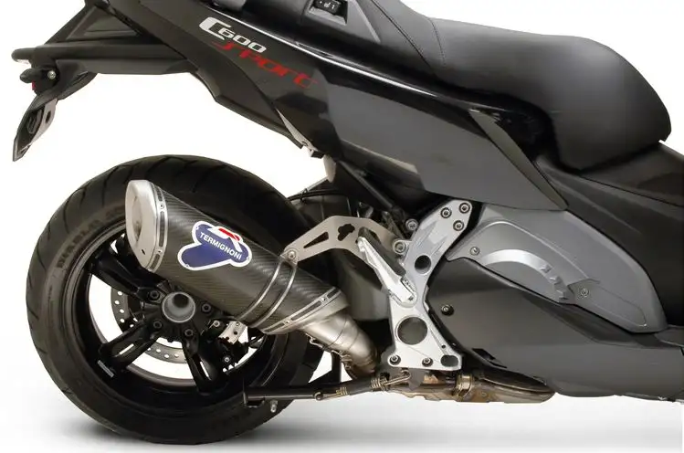 Terminale di scarico Termignoni omologato in carbonio per BMW C 600 Sport 12-15