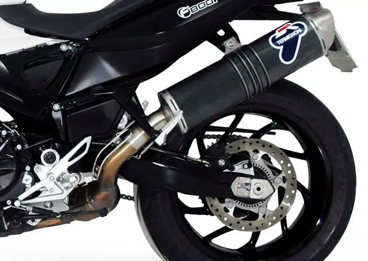 Terminale di scarico Termignoni omologato in carbon look per BMW F 800 R 10-12