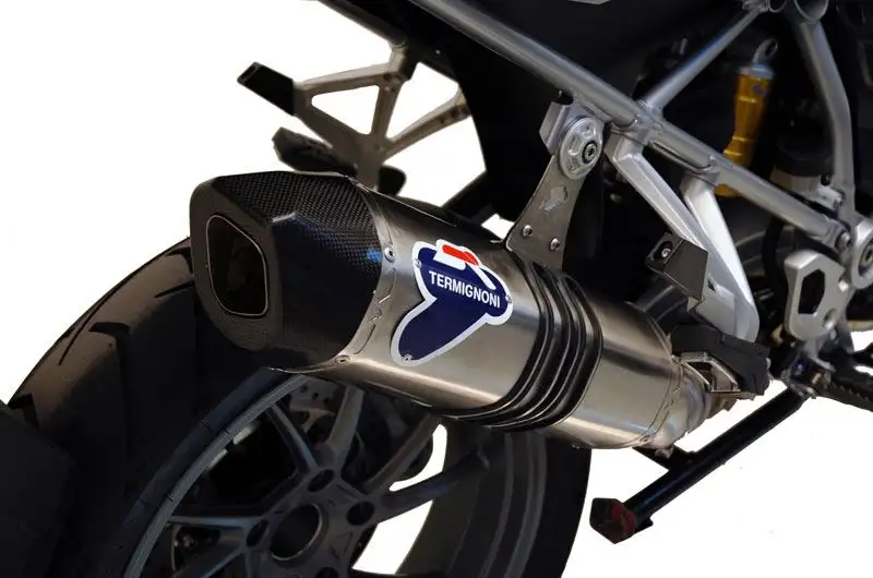 Terminale di scarico Termignoni omologato in titanio con fondello in carbonio per BMW R 1200 GS 13-16