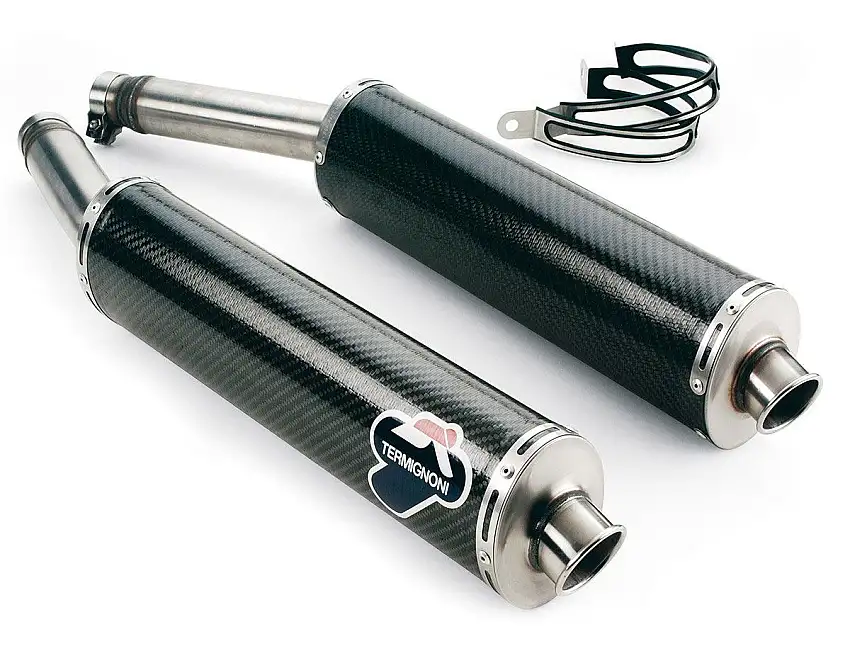 Terminali di scarico Termignoni non omologato in carbonio per Ducati Monster 800 03-05 (Coppia)