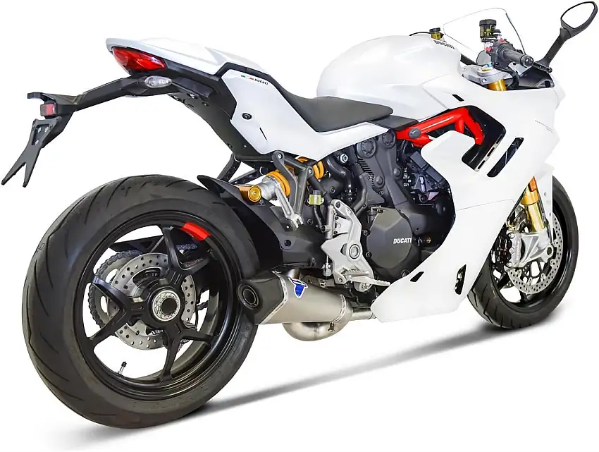 Terminale di scarico Termignoni non omologato in titanio con fondello in carbonio per Ducati SuperSport 950 S 21-24