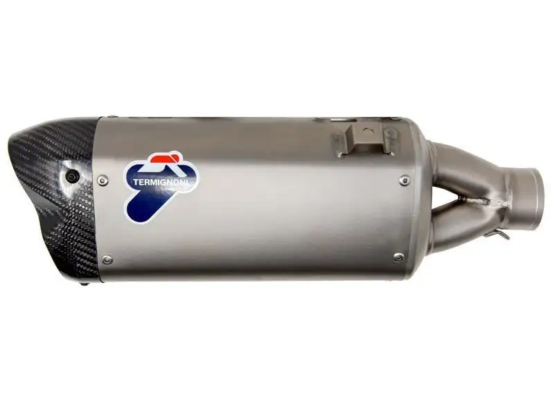 Terminale di scarico Termignoni non omologato in acciaio inox con fondello in carbonio per GasGas EC 250 F 20-22