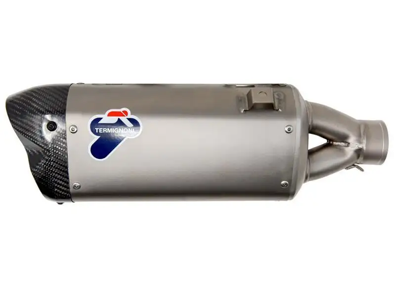 Terminale di scarico Termignoni non omologato in acciaio inox con fondello in carbonio per GasGas EC 250 F 21-22