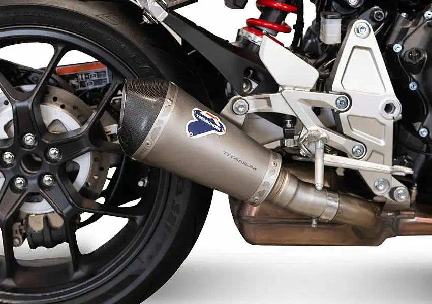 Terminale di scarico Termignoni non omologato in titanio con fondello in carbonio per Honda CB 1000 R 18-22