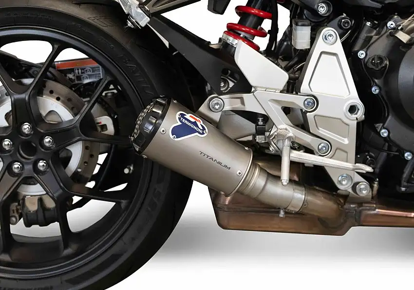 Terminale di scarico Termignoni non omologato in titanio con fondello in alluminio CNC per Honda CB 1000 R 18-22