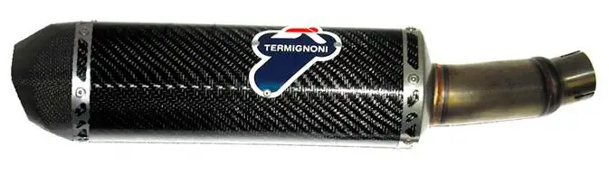 Terminale di scarico Termignoni omologato in carbonio per Honda CB 500 F 13-15