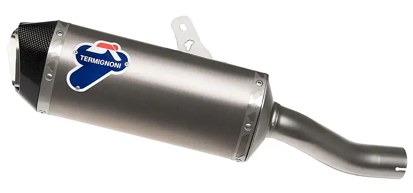 Terminale di scarico Termignoni omologato in titanio con fondello in carbonio per Honda CBR 500 R 17-22
