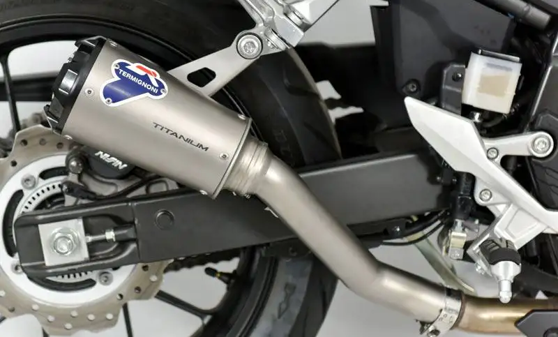 Terminale di scarico Termignoni non omologato in titanio con fondello in alluminio CNC per Honda CBR 500 R 19-22