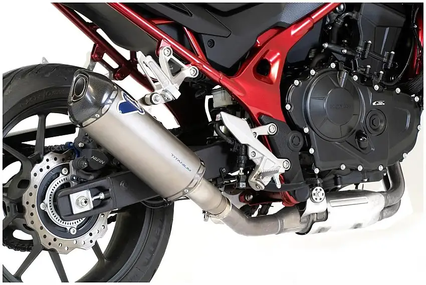 Terminale di scarico Termignoni omologato titanio con fondello in carbonio per Honda Hornet 750 23-25