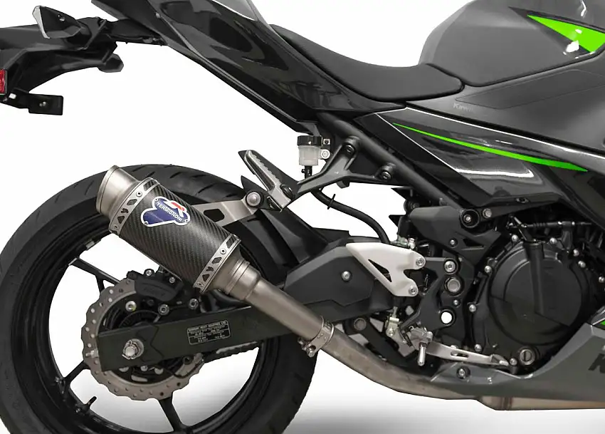 Terminale di scarico Termignoni non omologato in carbonio per Kawasaki Ninja 400 18-20