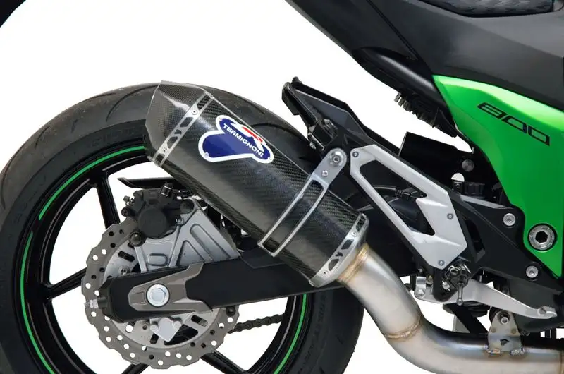 Terminale di scarico Termignoni non omologato in carbonio per Kawasaki Z 800 13-16