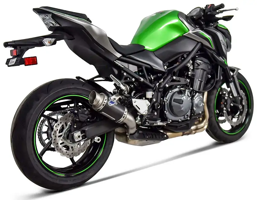 Terminale di scarico Termignoni non omologato in carbonio per Kawasaki Z 900 17-19
