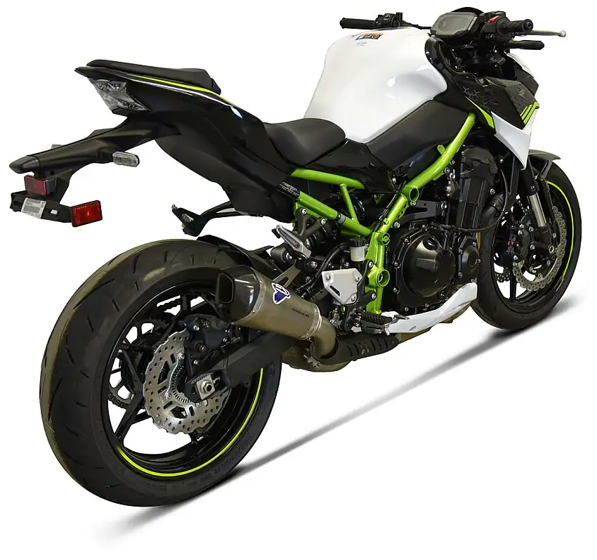 Terminale di scarico Termignoni non omologato in titanio con fondello in carbonio per Kawasaki Z 900 Euro 5 21-22