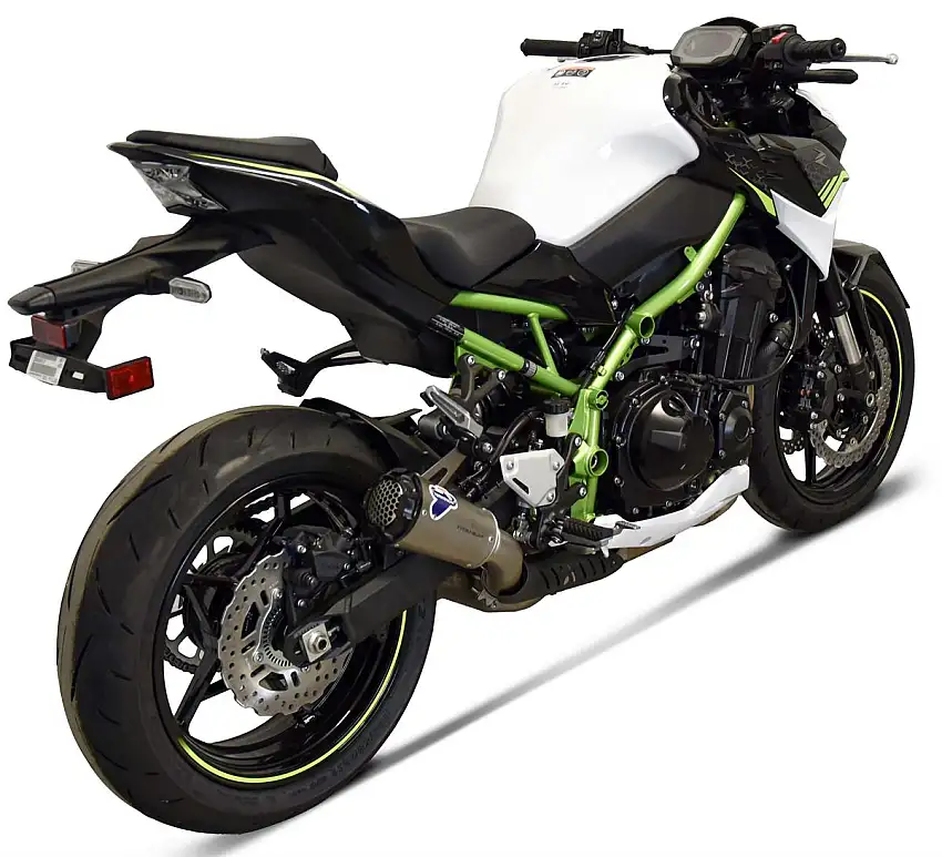 Terminale di scarico Termignoni non omologato in titanio con fondello in alluminio CNC per Kawasaki Z 900 Euro 5 21-22