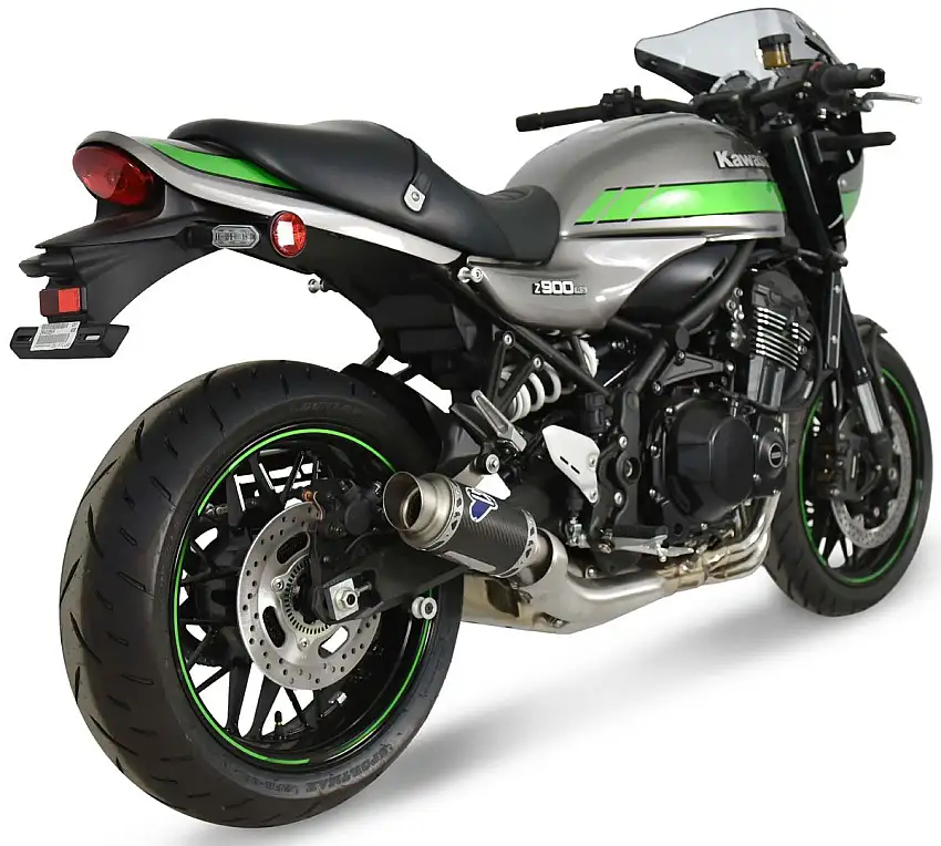 Terminale di scarico Termignoni non omologato in carbonio per Kawasaki Z 900 RS 18-20