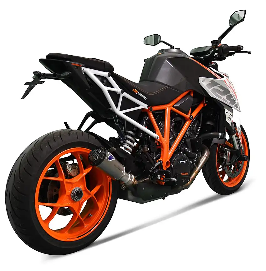 Terminale di scarico Termignoni non omologato in titanio con fondello in alluminio CNC per KTM 1290 Super Duke R 17-19