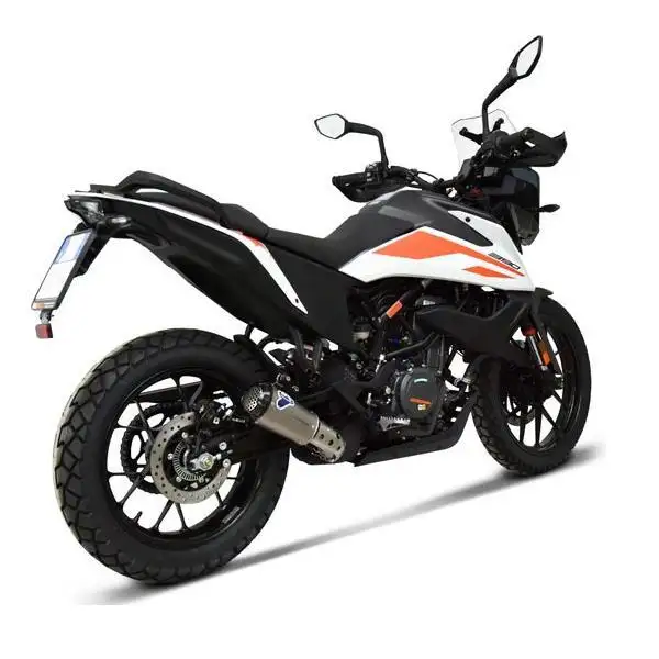 Terminale di scarico Termignoni non omologato in titanio con fondello in alluminio CNC per KTM 390 Adventure 20-22