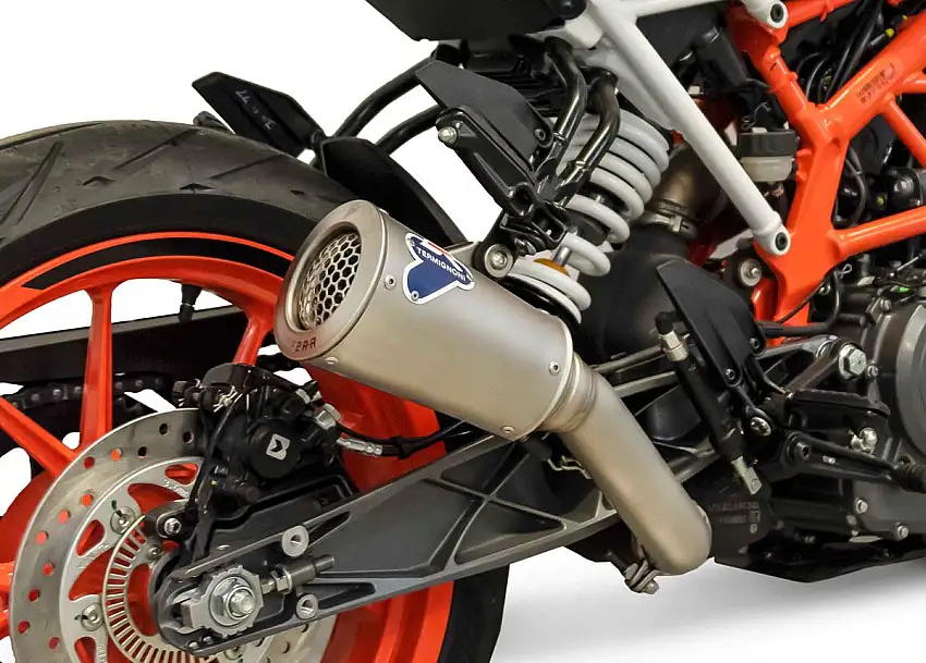 Terminale di scarico Termignoni non omologato in acciaio inox per KTM 390 Duke 17-19